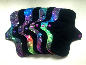 8 Pad Set 4-Heavy 4-Moderate Black/Galaxy