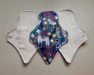 Thong Pantyliner 7" White/Llama Organic Top