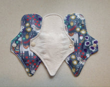 Load image into Gallery viewer, Thong Pantyliner 7&quot; White/Llama Organic Top