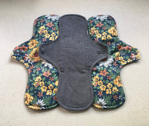 Gray/Flowers Organic Top