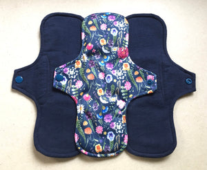 Navy/Flowers Organic Top