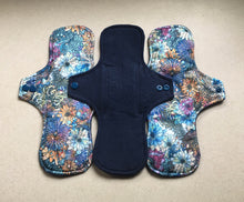 Load image into Gallery viewer, Navy/Flowers Organic Top