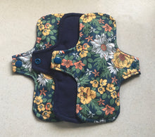 Load image into Gallery viewer, Navy/Flowersn  Organic Top