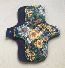 Load image into Gallery viewer, Navy/Flowersn  Organic Top