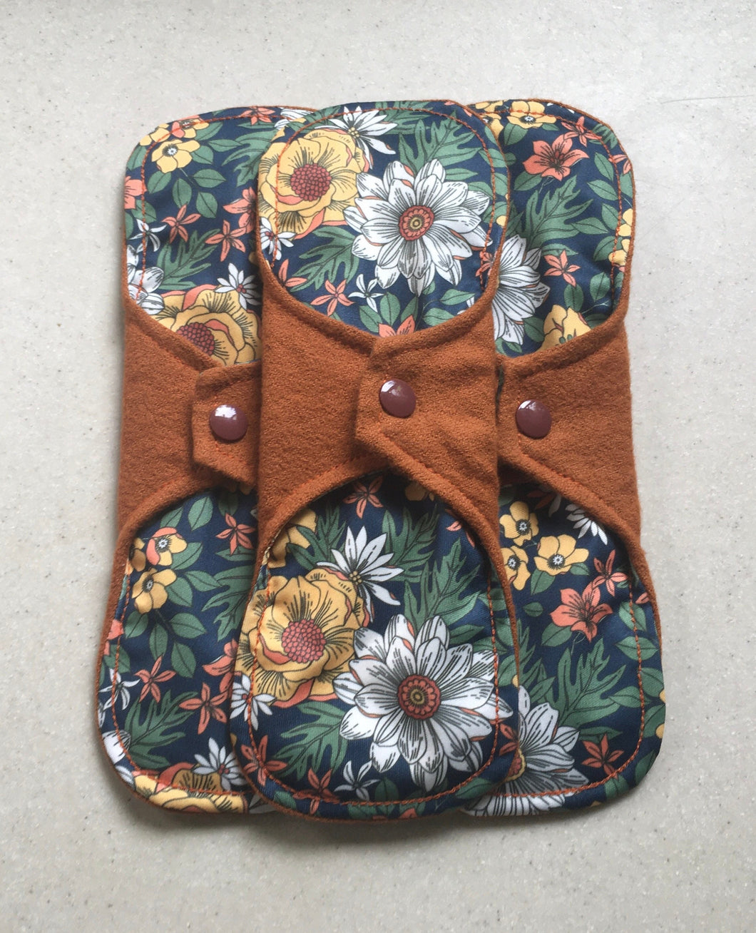 Rust/Flowers Organic Top