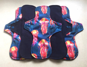 Navy/Jellyfish Organic Top