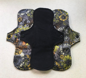 5 Pad Set Black/Flowers