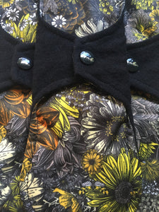 5 Pad Set Black/Flowers