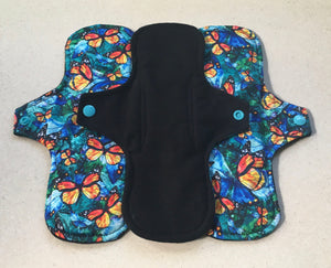 Black/Butterfly Flannel Top