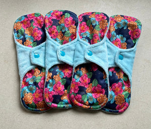 Ready to ship minky top menstrual pad organic fleece absorbent core reusable cloth pads priced per pad