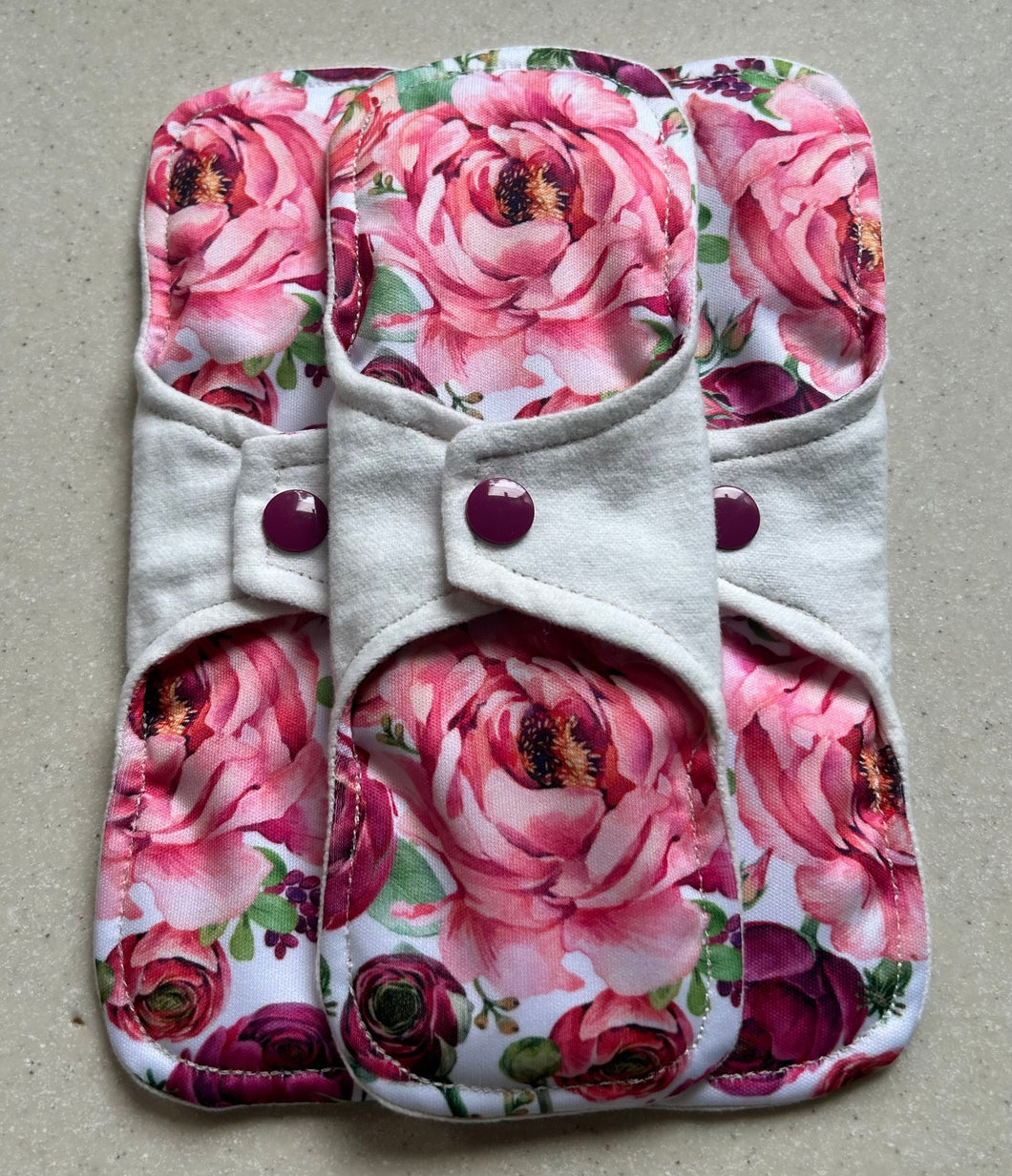 organic flannel top menstrual pads organic fleece absorbent core reusable cloth pads liners moderate heavy flow priced per pad