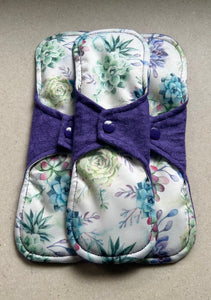 Cloth menstrual pads organic bamboo and cotton absorbent core reusable cloth pads sanitary napkins liners moderate overnight priced per pad