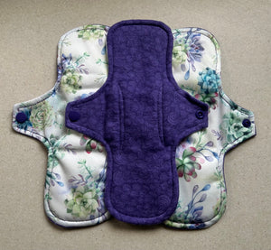 Cloth menstrual pads organic bamboo and cotton absorbent core reusable cloth pads sanitary napkins liners moderate overnight priced per pad