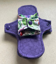 Load image into Gallery viewer, Cloth menstrual pads organic bamboo and cotton absorbent core reusable cloth pads sanitary napkins liners moderate overnight priced per pad