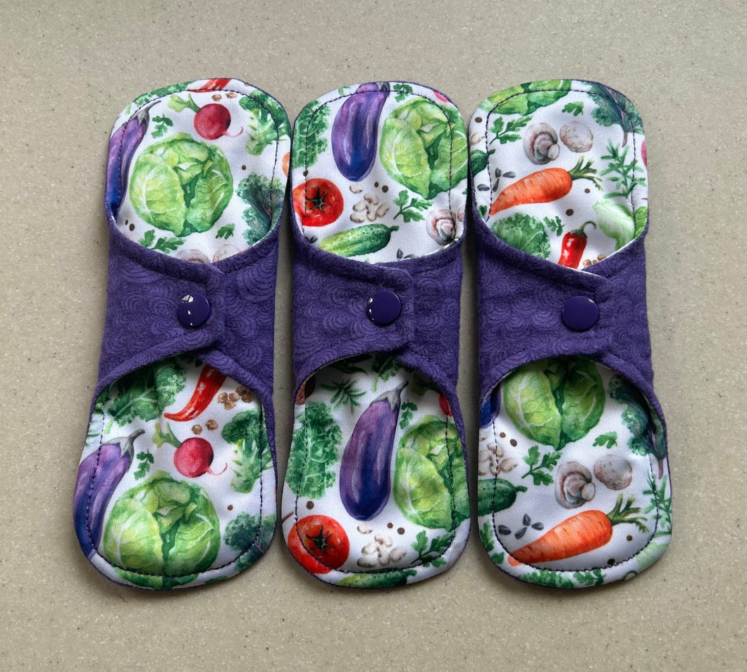 Cloth menstrual pads organic bamboo and cotton absorbent core reusable cloth pads sanitary napkins liners moderate overnight priced per pad