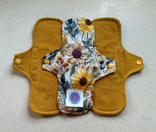 Load image into Gallery viewer, Cloth pads • organic flannel top menstrual pads • organic core • reusable cloth pads • liners • moderate • heavy overnight • priced per pad