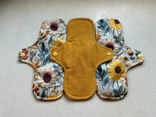 Load image into Gallery viewer, Cloth pads • organic flannel top menstrual pads • organic core • reusable cloth pads • liners • moderate • heavy overnight • priced per pad